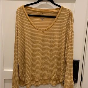 Yellow striped long sleeve
